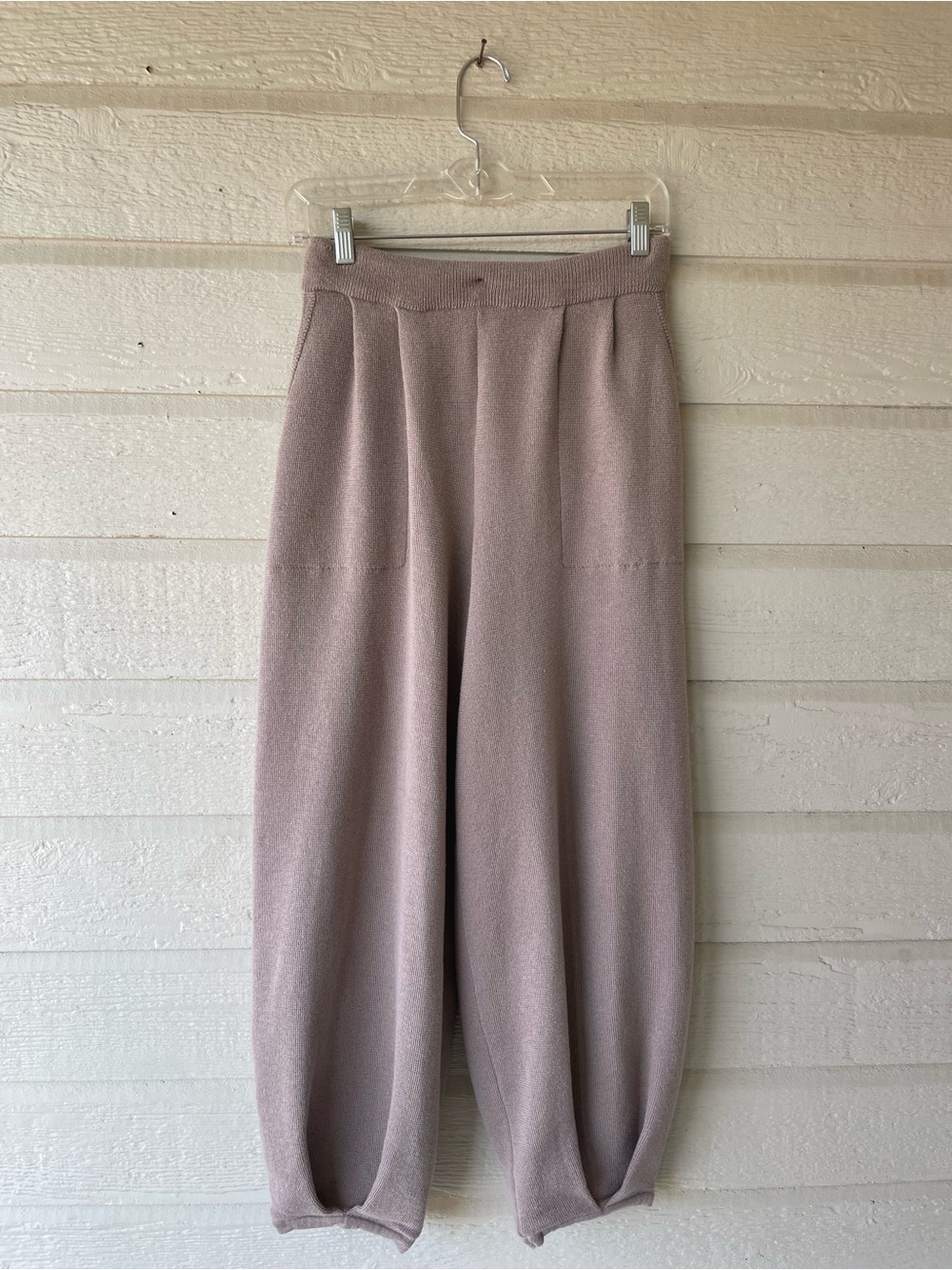 Women's Dusty Mauve Knit Jogger Pants
